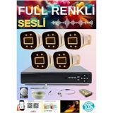 Arna Gerçek 5 Mp 5 Kameralı Gece Renkli Sesli 2 Tb HDD Dahil Ahd Güvenlik Seti - ST200055