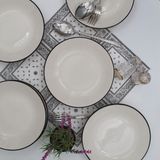 Arna Porselen Anka 20 cm Yemek Tabağı 6 Adet
