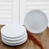 Arna Porselen Arna 25 cm Seramik Servis Tabağı 6 Adet - Beyaz