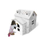Arnas Toys 3 Boyutlu Büyük Karton Çocuk Oyun Evi - Boyama Evi