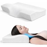 Arnee Visco Ortopedik Boyun Yastığı | Boyun Ağrısı İçin Ergonomik Uyku Yastığı - Beyaz - 35 x 60 cm