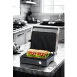 Arnell Primo Tost Makinesi | 2000W Güç | Yapışmaz Plaka | Yağ Hazneli Termostatlı Tost Makinası