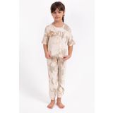 Arnetta 1808 Garson Cool Girl Fildişi Salaş Kız Çocuk Pijama Takımı
