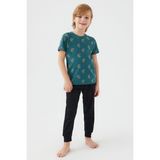 Arnetta 2504 Mavi Parrot Kısa Kollu Erkek Çocuk Pijama Takımı