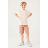 Arnetta 2509 Vertical Stripes Erkek Çocuk Bermuda Takım - 6 - 7 Yaş - Siyah