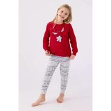 Arnetta 3052 Pamuklu Anne Kız Uzun Kollu Kız Çocuk Pijama Takımı
