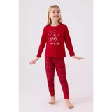 Arnetta 3106 Pamuklu Anne Kız Uzun Kollu Kız Çocuk Pijama Takımı