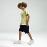 Arnetta 3312C Baba/oğul Yazlık Ikili Pijama Takım - Açık Sarı - 7 - 8 Yaş