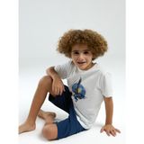 Arnetta 3314C Baba/oğul Ikili Yazlık Pijama Takım - 4 - 5 Yaş - Beyaz