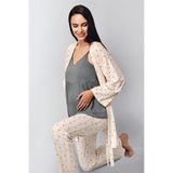 Arnetta 3'Lü Pijama Takımı, M, AR3436-S-V1, Gri, kadın