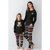 Arnetta Aile Pijama Takım Kombin, Kadın Erkek ve Çocuk Pijamalar Ayrı Ayrı Fiyatlandırılır - Füme - 3 - 4 Yaş