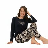 Arnetta Ar3738x Kadın Uzun Kollu Büyük Beden Pijama Takım