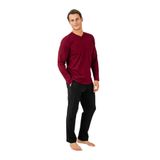 Arnetta Bordo Pijama Takımı, S, AR3694-S-V3, Kırmızı, erkek