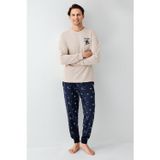 Arnetta Erkek Amazing %100 Pamuk 4 Mevsim Baba-Oğul Uzun Kollu Pijama Takım