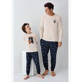 Arnetta Erkek Çocuk Bej Pijama Takımı