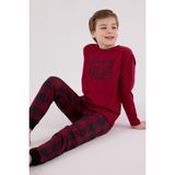 Arnetta Erkek Çocuk Bordo Pijama Takımı AR3502-C-V1 - 2 - 3 Yaş