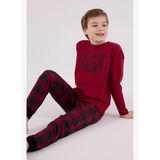 Arnetta Erkek Çocuk Bordo Pijama Takımı