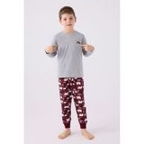 Arnetta Erkek Çocuk Gri Pijama Takımı - 2 - 3 Yaş