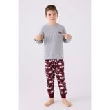 Arnetta Erkek Çocuk Gri Pijama Takımı
