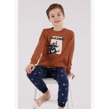Arnetta Erkek Çocuk Kahverengi Pijama Takımı