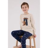 Arnetta Erkek Çocuk Krem Pijama Takımı AR3516-C-V2 - 2 - 3 Yaş