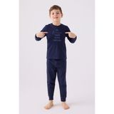 Arnetta Erkek Çocuk Lacivert Pijama Takımı - 9 - 10 Yaş
