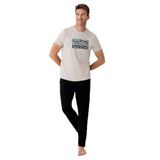 Arnetta Erkek Krem Pijama Takımı, L Beden