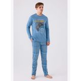 Arnetta Erkek Mavi Pijama Takımı AR3169-S-V1