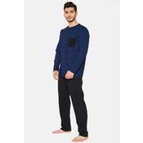 Arnetta Erkek Sıfır Yaka Lacivert Pijama Takımı