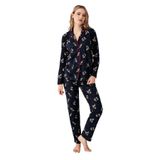 Arnetta Gömlek Pijama, M, AR3451-S-V1, Lacivert, kadın