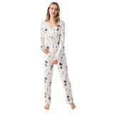 Arnetta Gömlek Pijama, S, AR3410-S-V1, Krem, kadın