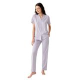 Arnetta Gömlek Pijama Takım, M, AR3552-S-V1, Mor, kadın