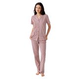 Arnetta Gömlek Pijama Takım, M, AR3562-S-V1, Mor, kadın