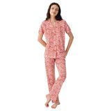 Arnetta Gömlek Pijama Takım, M, AR3583-S-V1, Kırmızı, kadın