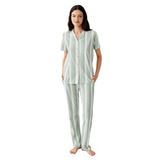 Arnetta Gömlek Pijama Takım, M, AR3589-S-V1, Yeşil, kadın
