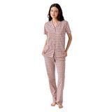 Arnetta Gömlek Pijama Takım, S, AR3562-S-V1, Mor, kadın