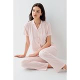 Arnetta Gömlek Pijama Takım, S, AR3594-S-V1, Pembe, kadın
