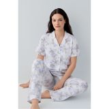 Arnetta Gömlek Pijama Takım, XL, AR3626-S-V2, Mavi, kadın