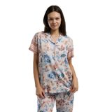 Arnetta Gömlek Pijama Takımı, L, AR3201-S-V1, Pembe, kadın