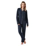 Arnetta Gömlek Pijama Takımı, S, AR3430-S-V1, Lacivert, kadın