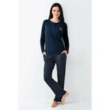 Arnetta Kadın Büyük Beden Lacivert Pijama Takımı 3429-X