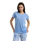 Arnetta Kadın Kısa Kol Pijama, Büyük Beden, Çok Renkli, 2XL