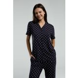 Arnetta Kadın Lacivert Gömlek Pijama Takım