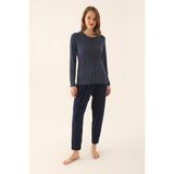 Arnetta Kadın Lacivert Pijama Takımı - XL