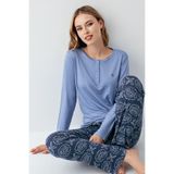Arnetta Kadın Mavi Pijama Takımı