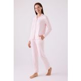 Arnetta Kadın Pembe Gömlek Pijama Takım
