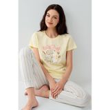 Arnetta Kadın Sarı Pijama Takım