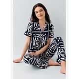 Arnetta Kadın Siyah Gömlek Pijama Takım AR3567-S-V1