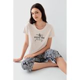Arnetta Kapri Takım Pijama, 4XL, AR3604-S-V2, Beyaz, kadın