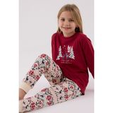 Arnetta Kız Çocuk Kırmızı Pijama Takımı - 2 - 3 Yaş